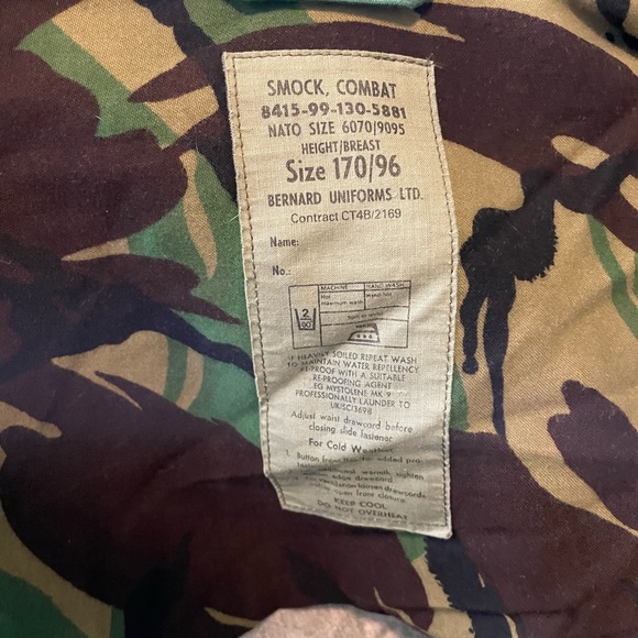 🪖 NATO Camouflage Camo Smock Combat Jacket Coat Sz 170/96 US M Military Gear 🪖 - Picture 4 of 17